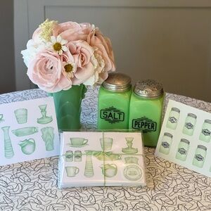 Jadeite Collection Art Note Card Set